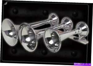 Train Horn �g���v���d�ԃG�A�z�[���O�g�����y�b�g�A17.5" �A15.5" 11.5" �Ȓ��� Triple Train Air Horn Three trumpets, 17.5", 15.5" and 11.5" Lenght