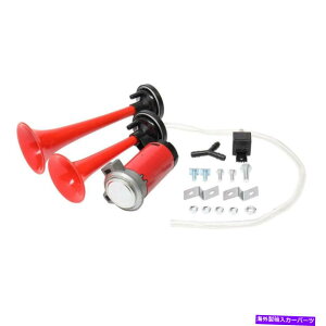 Train Horn X[p[Eh178DBԂ̃gbNԃ{[gfAgybgGA[z[RvbT[12V / 24V Super Loud 178DB Car Truck Train Boat Dual Trumpet Air Horn Compressor 12V/24V