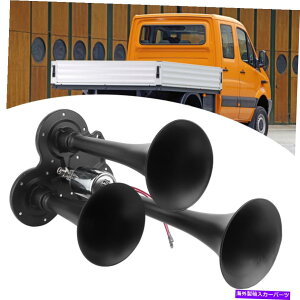 Train Horn gbNpdGA[z[3̃gybg// SUV /S12V / 24V 135fVx Electric Air Horn 3 Trumpets for Truck/Car/SUV/Train 12V/24V 135db