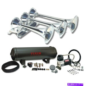 Train Horn BEHEMOTH-i̍ő剹ʃgCGAz[LbgVIAIR280CGA[RvbT[2.5O^N152fVx BEHEMOTH-i Loudest Train Air Horn Kit VIAIR 280c Air Compressor 2.5g Tank 152db