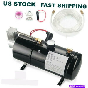 Train Horn 3bg̃KX^NGA[RvbT[pGA[z[gCgbNRṼsbNAbv150 PSI With 3 Liter Gas Tank Air Compressor For Air Horn Train Truck RV Pickup 150 PSI