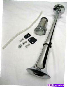 Train Horn 135DBX[p[Eh12V 17.5" VOgybgGA[z[RvbT[gbN{[ggC 135DB Super Loud 12V 17.5" Single Trumpet Air Horn Compressor Truck Boat Train
