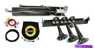 Train Horn KleinnԃGAz[/z[w VELO-230dԃz[ƃI{[hGAVXe Kleinn Automotive Air Horns VELO-230 Train Horn And Onboard Air System w/Horn
