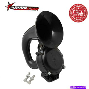 Train Horn オートバイ/バイク/トラック用エアーホーントランペットブラック/車12V / 24V Air Horn Trumpet Black for Motorcycle/Bike/Truck/Car 12v/24v