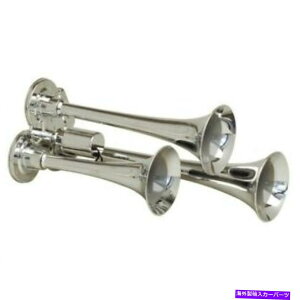 Train Horn Kleinn�G�A�z�[���N���[�����b�L���������~�j�g���v���g���C���z�[��130 Kleinn Air Horns Chrome-Plated Zinc Alloy Mini Triple Train Horn 130 �y���s�A���i�z