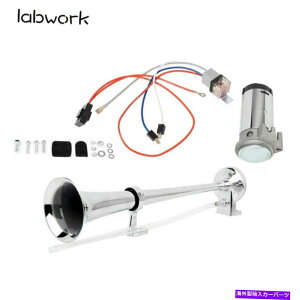 Train Horn odԎԂ̃gbÑ{[ĝ߂̒P̃gybgGA[z[RvbT[Lbg12V 150DB Single Trumpet Air Horn Compressor Kit 12V 150DB For Van Train Car Truck Boat