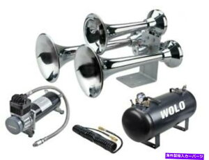 Train Horn Wolo 850����860�V�x���A�G�N�X�v���X�N���[���v���v���X�g���C���z�[�� - 12-V Wolo 850-860 Siberian Express Chrome Pro Plus Train Horn - 12-V �y���s�A���i�z