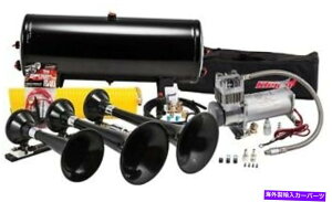 Train Horn KleinnԃGAz[HK7vuX^[ABSgvgCz[Lbg Kleinn Automotive Air Horns HK7 Pro Blaster ABS Triple Train Horn Kit