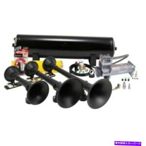 Train Horn Kleinn�z�[���YHK9-SLIMLINE ProBlaster�R���v���[�g���ɂ̃g���v���g���C���z�[���p�b�P�[�W Kleinn Horns HK9-SLIMLINE ProBlaster Complete Ultimate Triple Train Horn Package �y���s�A���i�z
