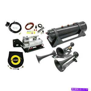 Train Horn 6450RCRvbT[730dԃz[bgtH[hF-150 17-19I{[hGAVXȅꍇ For Ford F-150 17-19 Onboard Air System w 6450RC Compressor & 730 Train Horn