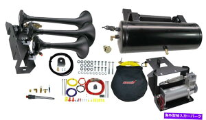 Train Horn /z[w KleinnԃGAz[TUN-734dԃz[ƃI{[hGAVXe Kleinn Automotive Air Horns TUN-734 Train Horn And Onboard Air System w/Horn