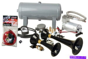 Train Horn [HK5] KleinnGAz[f̊SȃfAdԃz[Lbgbg/ 150 PSIGAVXe [HK5] Kleinn Air Horn Model Complete Dual Train Horn Kit w/ 150 PSI Air System