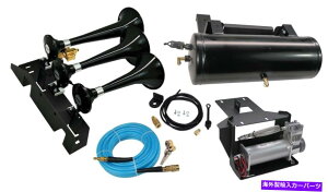 Train Horn /z[w KleinnԃGAz[TUN-230dԃz[ƃI{[hGAVXe Kleinn Automotive Air Horns TUN-230 Train Horn And Onboard Air System w/Horn