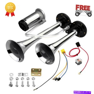 Train Horn DC 12VRvbT[bg150fVxVOgybgGAz[LbggbNKgCJ[Eh 150db Single Trumpet Air Horn Kit Truck Mega Train Car w DC 12V Compressor Loud