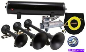 Train Horn KleinnԃGAz[HK9-SLIMLINEvuX^[gvgCz[Lbg Kleinn Automotive Air Horns HK9-SLIMLINE Pro Blaster Triple Train Horn Kit