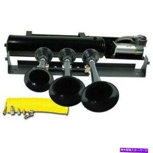 Train Horn Kleinn�����ԃG�A�z�[��230�u���b�N�d�ԃz�[���L�b�gVELO-230 Kleinn Automotive Air Horns 230 Black Train Horn Kit VELO-230 �y���s�A���i�z