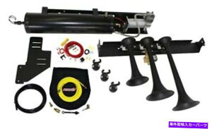 Train Horn Kleinn�����ԃG�A�z�[��VELO-734 Veloci-���v�^�[�g���C���z�[���L�b�g��F-150�ɓK�����܂� Kleinn Automotive Air Horns VELO-734 Veloci-Raptor Train Horn Kit Fits F-150 �y���s�A���i�z