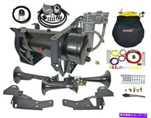 Train Horn KleinnԃGAz[/z[w GMHD-230dԃz[ƃI{[hGAVXe Kleinn Automotive Air Horns GMHD-230 Train Horn And Onboard Air System w/Horn