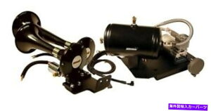 Train Horn KleinnԃGAz[GMTRK-2V{[VF[J[{lbgdԃz[VXe Kleinn Automotive Air Horns GMTRK-2 Chevy Shaker Underhood Train Horn System