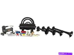 Train Horn HornBlasters HK-S4-244Kw҂̓244K NightmareEditiondԃz[Lbg HornBlasters HK-S4-244K Conductor's Special 244K NightmareEdition Train Horn Kit