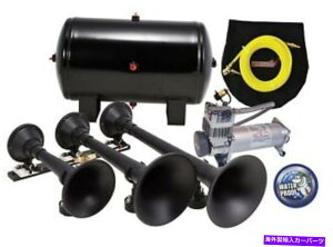 Train Horn KleinnԃGAz[HK9vuX^[gvgCz[Lbg Kleinn Automotive Air Horns HK9 Pro Blaster Triple Train Horn Kit