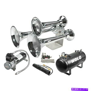 Train Horn �}�j���A���X�g���b�v�o���u���b�gWolo�V�x���A�G�N�X�v���XLV�v���v���X�N���[���d�ԃz�[�� Wolo Siberian Express LV Pro Plus Chrome Train Horn w Manual Lanyard Valve