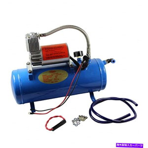 Train Horn JDMSPEED 150PSI DC 12VRvbT[6bg^Nԃz[LsOJ[̃^C JDMSPEED 150PSI DC 12V Air Compressor 6 Liter Tank Train Horns Motorhome Tires