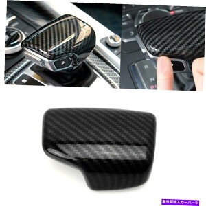 Carbon fiber Internal J[{t@Co[X^C̃Ci[MAVt^[muJo[ĝ߂ɃAEfBQ7 A4 A5 Q5 S4 S5 Carbon Fiber Style Inner Gear Shifter Knob Cover Trim For Audi Q7 A4 A5 Q5 S4 S5