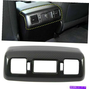 Carbon fiber Internal g^^h2014-2020̂߂ɃJ[{t@Co[Ci[A[XgAGAxgJo[g Carbon Fiber Inner Armrest Rear Air Vent Cover Trim For Toyota Tundra 2014-2020
