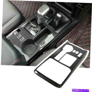Carbon fiber Internal g^4i[201019Yf@ۗpCi[MAVtgplJo[g Inner Gear Shift Panel Decor Cover Trim for Toyota 4Runner 2010-19 Carbon Fiber