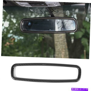 Carbon fiber Internal tH[hF150 /}X^O200919Yf@ۗpCi[obN~[gOJo[ Inner Rearview Mirror Trim Ring Cover for Ford F150/Mustang 2009-19 Carbon Fiber