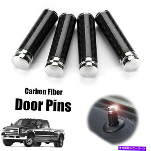 Carbon fiber Internal 2020�J�[�{���t�@�C�o�[�J�[�C���i�[�h�A���b�N�s���g�����t�H�[�hF150 F 150 2015�N����2018�N4X 2020 Carbon Fiber Car Inner Door Lock Pins Trim For Ford F150 F 150 2015-2018 4X �y���s�A���i�z
