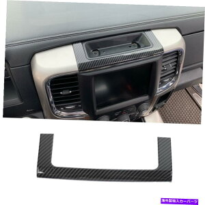Carbon fiber Internal �_�b�WRAM 2010-2017�̂��߂ɃJ�[�{���t�@�C�o�[ABS�C���i�[�Z���^�[�R���\�[���̎��[�{�b�N�X�J�o�[ Carbon Fiber ABS Inner Center Console Storage Box Cover For Dodge RAM 2010-2017 �y���s�A���i