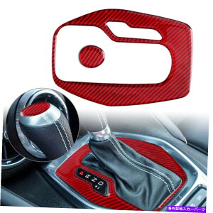 Carbon fiber Internal ���b�h�J�[�{���t�@�C�o�[�C���i�[�M�A�V�t�g�p�l���J�o�[�g�����̂��߂ɃV�{���[�J�}��16����2020 Red Carbon Fiber Inner Gear Shift Panel Cover Trim For Chevrolet Camaro 16-2020 �y���s�A���i
