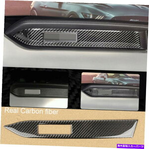 Carbon fiber Internal ۂ̒Yf@ۃCi[pCbg_bV{[hJo[̃ĝ߂ɃtH[h}X^O2015-2019 Real Carbon Fiber Inner Co-pilot Dashboard Cover Trim For Ford Mustang 2015-2019