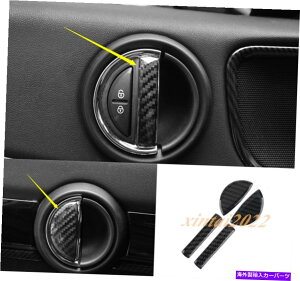 Carbon fiber Internal ۂ̒Yf@ۃCi[hAnhJo[Ƀ~jN[p[Jg[}F60 Real Carbon Fiber Inner Door Handle Decor Cover For Mini Cooper Countryman F60