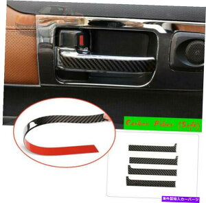 Carbon fiber Internal g^^h14-21AJ[{t@Co[Ci[nhIȃXebJ[Jo[ FOR Toyota Tundra 14-21 Real Carbon Fiber Inner handle decorative sticker cover