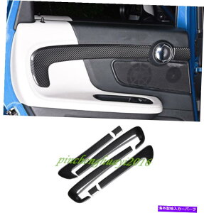 Carbon fiber Internal J[{t@Co[̑Xgbvĝ߂̃~jN[p[Jg[}F60 Real Carbon Fiber Inner Door Decor Strip Trim For Mini Cooper Countryman F60