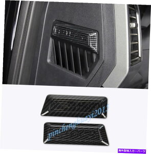 Carbon fiber Internal �J�[�{���t�@�C�o�[�����G�A�A�E�g���b�g�����J�o�[�g�����t�H�[�hF150 F150 2017����19 Carbon Fiber Inner Side Air Outlet Decor Cover Trim For Ford F150 F-150 2017-19 �y���s�A���i�z