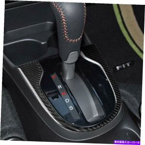 Carbon fiber Internal 1̃p\RJ[{t@Co[Ci[MAVtgplJo[gz_tBbgJAZZ 201416ɓK܂ 1 Pc Carbon Fiber Inner Gear Shift Panel Cover Trim Fits Honda FIT JAZZ 2014-