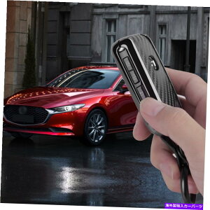 Carbon fiber Internal �J�[�{���t�@�C�o�[�C���i�[�}�c�_3 2019-2020�p�̃����[�g�L�[�P�[�X�t�H�u�V�F���L�[�J�o�[ Carbon Fiber Inner Remote Key Case Fob Shell Key Cover For Mazda 3 2019-2020 �y���s�A���i�z