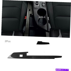 Carbon fiber Internal �V�{���[�J�}��2017-2019�̂��߂�2�̒Y�f�@�ۃC���i�[�R���\�[���C���e���A�g�����J�o�[ 2Pcs Carbon Fiber Inner Console Decor Trim Cover For Chevrolet Camaro 2017-2019 �y���s�A���i�z