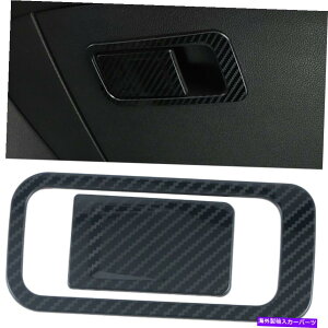 Carbon fiber Internal X`[J[{t@Co[ubNCi[O[u{bNX̃nhJo[ĝ߂VWStMK8 20-21 Steel Carbon Fiber Black Inner Glove Box Handle Cover Trim For VW Golf MK8 20-21