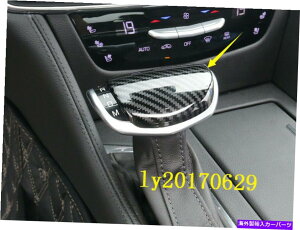 Carbon fiber Internal �L���f���b�NCT6 2016�N����2018�N�̂��߂̒Y�f�@�ۓ����ԃ��o�[�V�t�g�m�u�J�o�[�g���� Carbon fiber Inner Gear Lever Shift Knob Cover trim For Cadillac CT6 2016-2018 �y���s�A���i�z