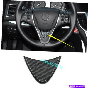 Carbon fiber Internal �A�L����TLX 2015-2019�J�[�{���t�@�C�o�[�C���i�[�X�e�A�����O�z�C�[���̑����J�o�[�g�����̂��߂� For Acura TLX 2015-2019 Carbon Fiber Inner Steering Wheel Decoration Cover Trim
