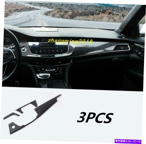 Carbon fiber Internal �L���f���b�NCT6 2016�N����2019�N�̂��߂ɃJ�[�{���t�@�C�o�[�C���i�[�R���\�[���X�g���C�v�����g���� Carbon Fiber Inner Console Stripe Decorative Trim For Cadillac CT6 2016-2019 �y���s�A���i