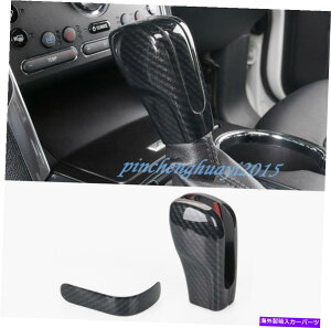 Carbon fiber Internal �t�H�[�h�G�N�X�v���[���[2016-2019�̂��߂ɃJ�[�{���t�@�C�o�[�����ԃ��o�[�V�t�g�m�u�J�o�[�g���� Carbon Fiber Inner Gear Lever Shift Knob Cover Trim For Ford Explorer 2016-2019 �y���s�A���i
