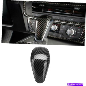 Carbon fiber Internal J[{t@Co[ԃVtgmuXebJ[gJo[̂߂ɃAEfBA6L A7 2016N2018N Carbon Fiber Inner Gear Shift Knob Sticker Trim Cover For Audi A6L A7 2016-2018