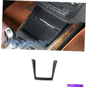 Carbon fiber Internal ABS�Y�f�@�ۓ����ɐ��J�b�v�z���_�[�C���e���A�t���[���g�����̂��߂�BMW X5 E70 2008�N?2013�N ABS Carbon Fiber Inner Water Cup Holder Decor Frame Trim For BMW X5 E70 2008-13 �y���s�A���i�z