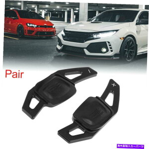 Steering Wheel Paddle Shifter tHNX[QSt7 Alltrack̂߂̃yAubNXeAOzC[̃VtgphVt^[ Pair Black Steering Wheel Shift Paddle Shifter for Volkswagen Golf 7 Alltrack